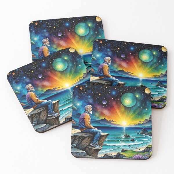 Item preview, Oceanscape Wonders of the Night Sky designed and sold by QDStore.