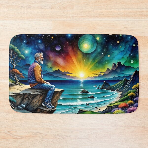 Item preview, Oceanscape Wonders of the Night Sky designed and sold by QDStore.