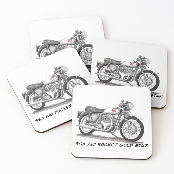 Item preview, Sketching Vintage Motorcycle BSA A10 Rocket Gold Star designed and sold by GaalArt.