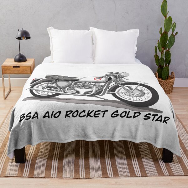 Item preview, Sketching Vintage Motorcycle BSA A10 Rocket Gold Star designed and sold by GaalArt.