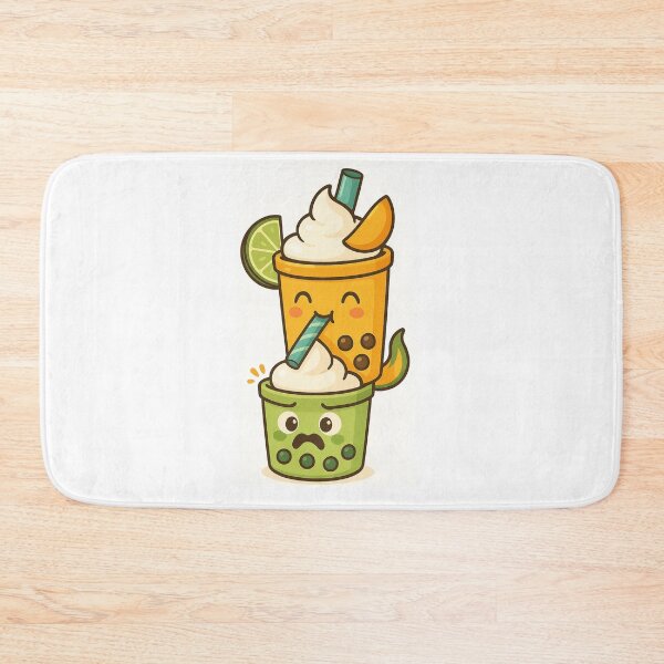 Item preview, Sour Surprise: Mango Bobba Sneaks a Sip from Lime! designed and sold by Asbiell.