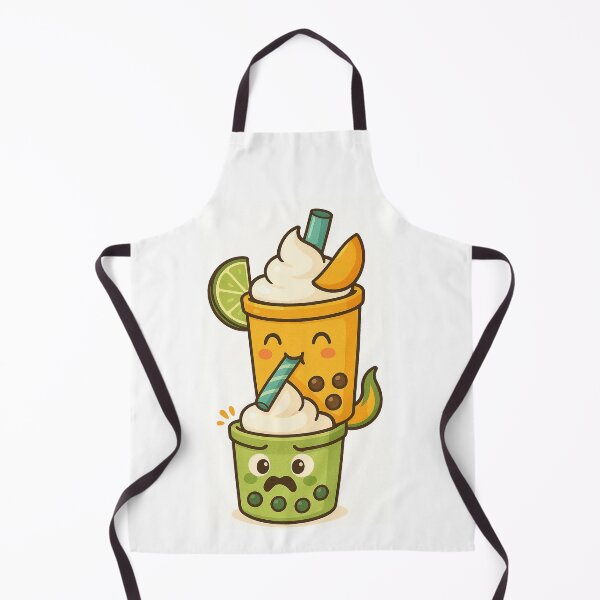 Item preview, Sour Surprise: Mango Bobba Sneaks a Sip from Lime! designed and sold by Asbiell.