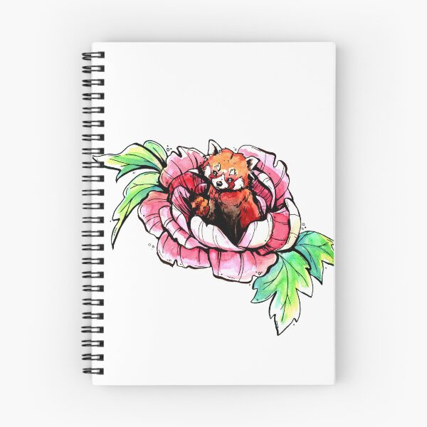 Item preview, Peony Red Panda designed and sold by Helabella Art.