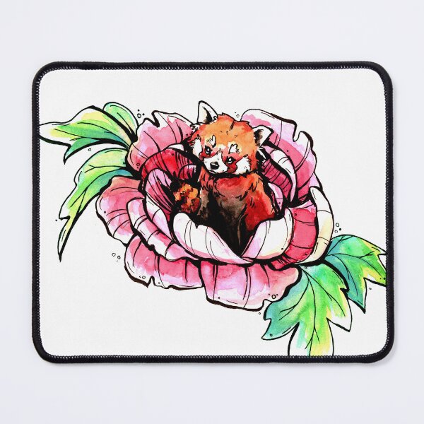 Item preview, Peony Red Panda designed and sold by Helabella Art.