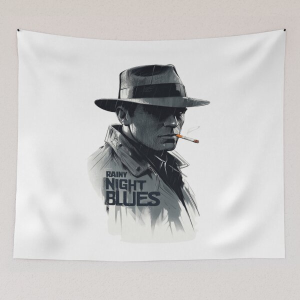 Item preview, Rainy Night Blues – Shadow of a Man designed and sold by cocoshopdesign.