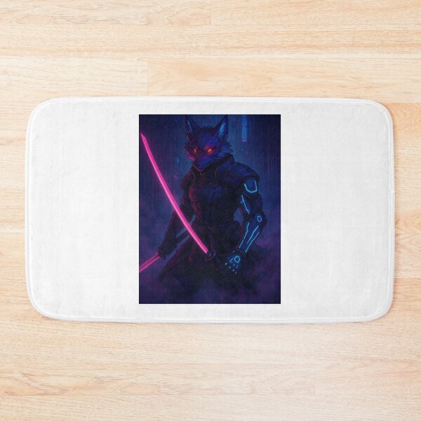 Item preview, Cyberpunk Fox Samurai with Tech Enhancements designed and sold by dessertcruzing.