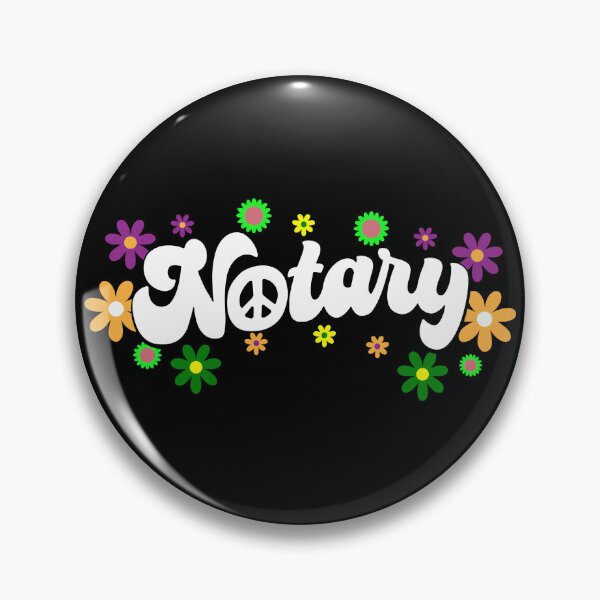Item preview, Notary Flower Power – Groovy Peace & Positivity Design designed and sold by NotaryLife.