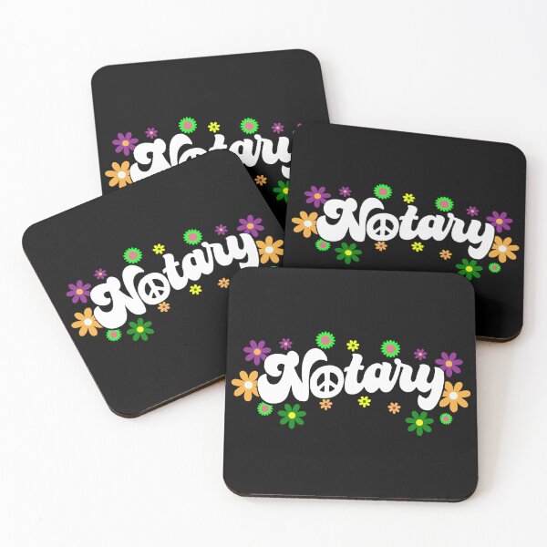 Item preview, Notary Flower Power – Groovy Peace & Positivity Design designed and sold by NotaryLife.
