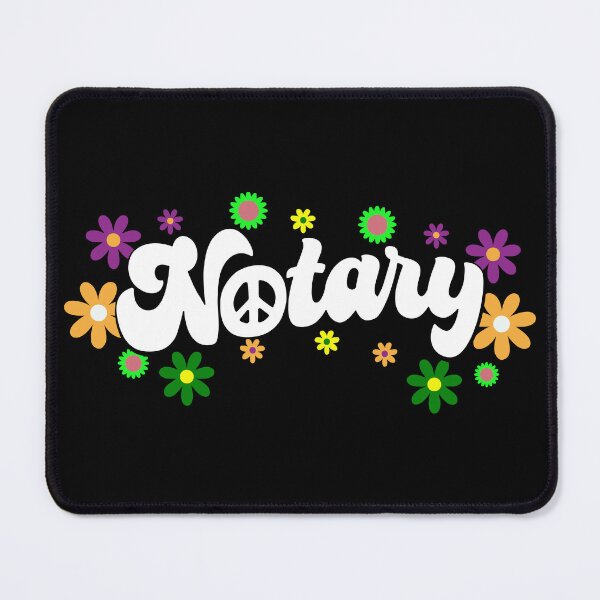 Item preview, Notary Flower Power – Groovy Peace & Positivity Design designed and sold by NotaryLife.