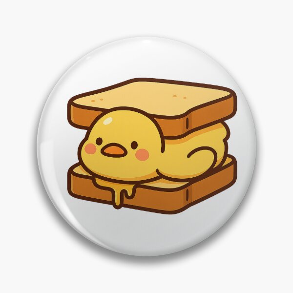 Item preview, Quackwich – Kawaii Duck Grilled Toast Sticker designed and sold by Tripconic.