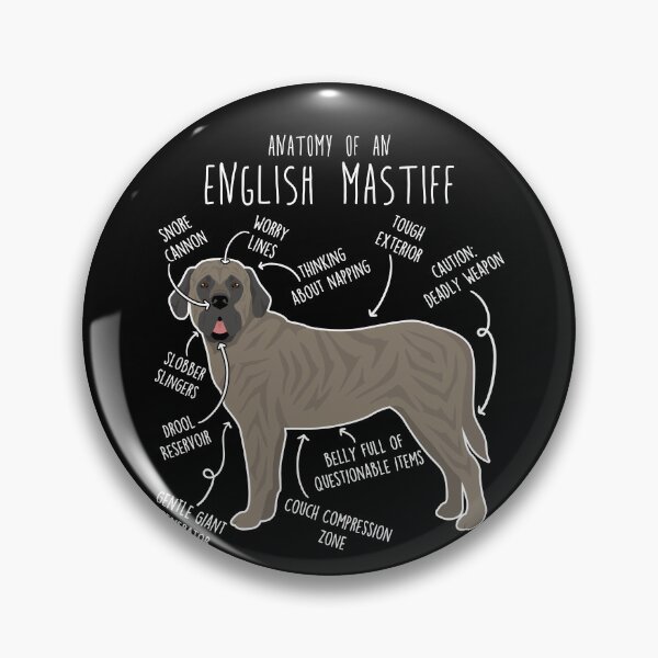 Item preview, Brindle English Mastiff Dog Anatomy designed and sold by Clara Hollins.