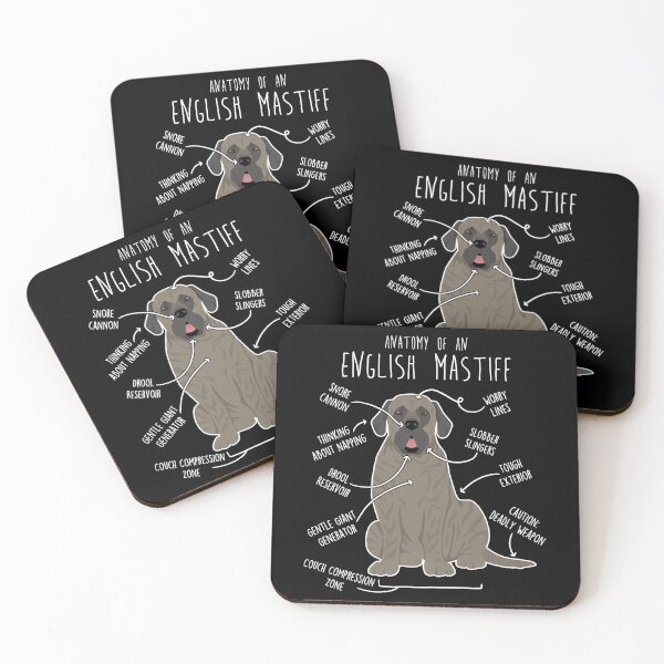 Item preview, Brindle English Mastiff Dog Anatomy designed and sold by Clara Hollins.