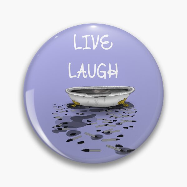 Item preview, "Live, Laugh, Marker Bath" Funny Meme Internet Reference Graphic (Purple) designed and sold by BluOddities.