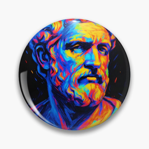 Item preview, Neon Roman Bust Art Print – Vibrant Greek Statue Wall Art in Psychedelic Pop Colors designed and sold by AbstractAuraArt.