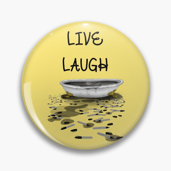 Item preview, "Live, Laugh, Marker Bath" Funny Meme Internet Reference Graphic (Yellow) designed and sold by BluOddities.