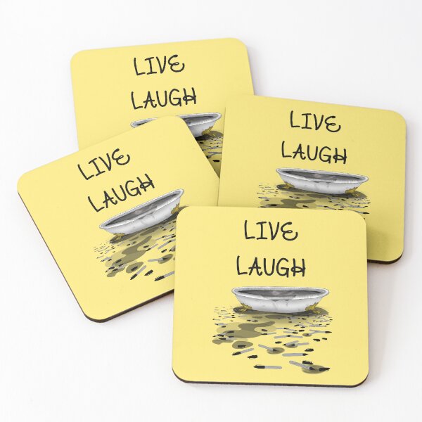 Item preview, "Live, Laugh, Marker Bath" Funny Meme Internet Reference Graphic (Yellow) designed and sold by BluOddities.