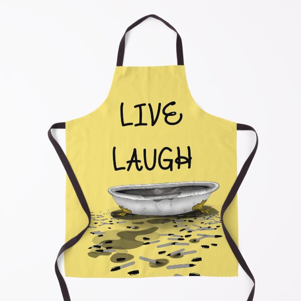 Item preview, "Live, Laugh, Marker Bath" Funny Meme Internet Reference Graphic (Yellow) designed and sold by BluOddities.