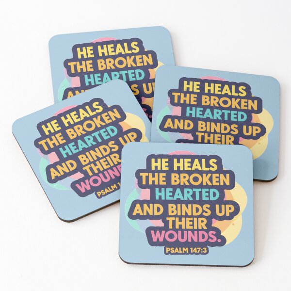 Item preview, He Heals the Broken Hearted designed and sold by AnTartstudios.