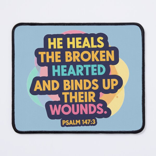 Item preview, He Heals the Broken Hearted designed and sold by AnTartstudios.
