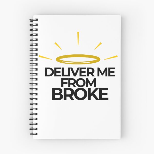 Item preview, Deliver Me From Broke-Funny Spiritual Sticker designed and sold by AshleyJaneCo.