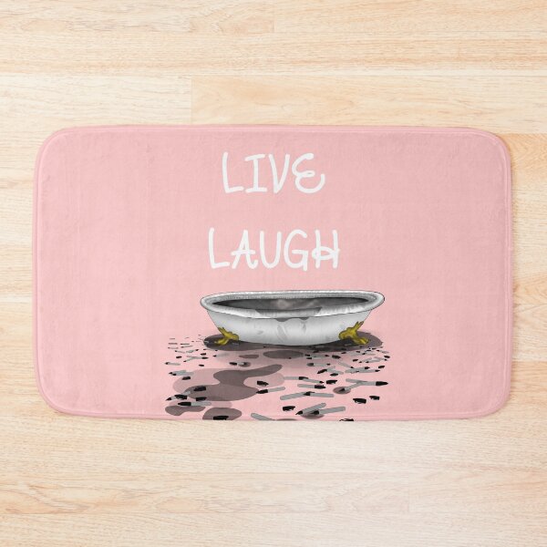 Item preview, "Live, Laugh, Marker Bath" Funny Meme Internet Reference Graphic (Pink) designed and sold by BluOddities.