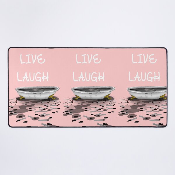 Item preview, "Live, Laugh, Marker Bath" Funny Meme Internet Reference Graphic (Pink) designed and sold by BluOddities.