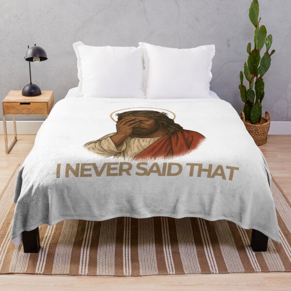 Item preview, I Never Said That, Funny Jesus Quote Sticker designed and sold by AshleyJaneCo.