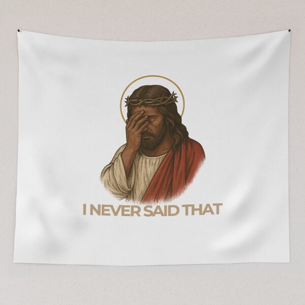 Item preview, I Never Said That, Funny Jesus Quote Sticker designed and sold by AshleyJaneCo.