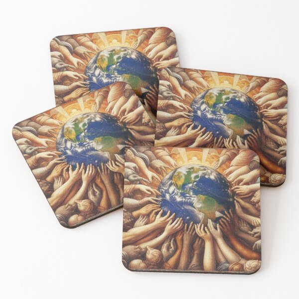 Item preview, Hands Holding Earth – Unity in Diversity, World Peace and Environmental Art designed and sold by Illuministique.