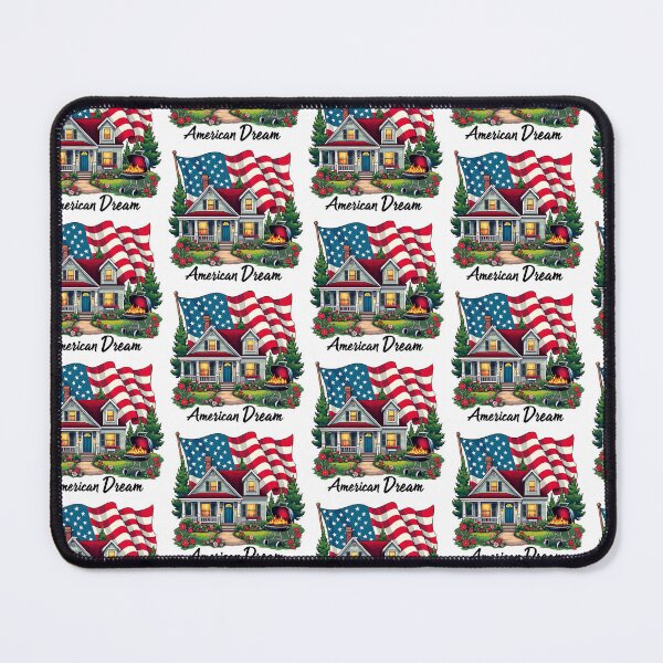 Item preview, American Dream House BBQ Sticker – Patriotic Suburban 4th of July Design designed and sold by FestivityFinds.