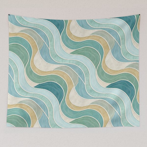 Item preview, Abstract Wave Pattern designed and sold by trendspatterns.