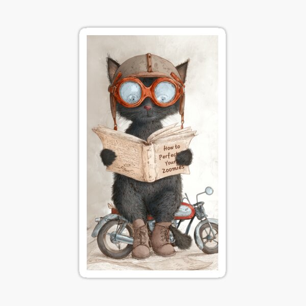 Item preview, How to perfect your zoomies. Meow manual. designed and sold by IraPanyukova.
