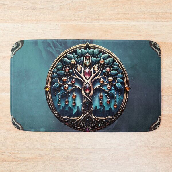 Item preview, City in the shadow of the luxurious tree of life designed and sold by nicky2342.