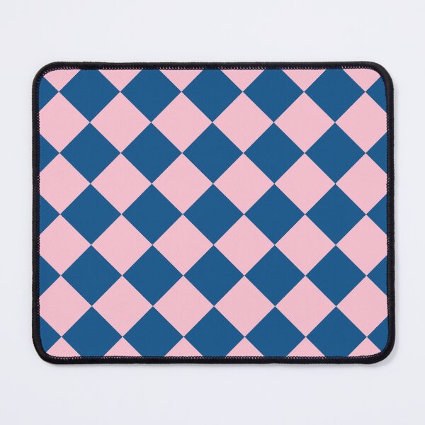 Item preview, Retro Pink Blue Diamond Checkerboard designed and sold by BarelyDevi.