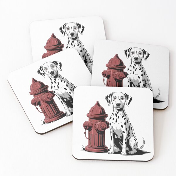 Item preview, A Dalmation And A Fire Hydrant designed and sold by Joseph Hail.
