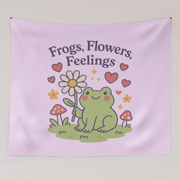 Item preview, Frogs, Flowers, and Feelings designed and sold by Doodle-N-Wear.