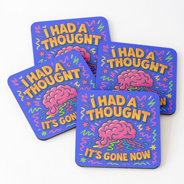 Item preview,   “I Had a Thought… It’s Gone Now” Brain Cartoon designed and sold by Promptwear.0.