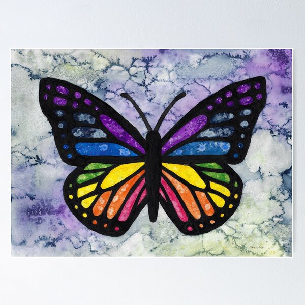 Item preview, Colorful chakra butterfly designed and sold by Sandra  Steinke.