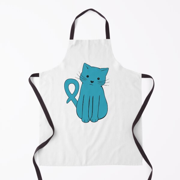 Item preview, Turquoise Awareness Ribbon Cat designed and sold by Mady33.