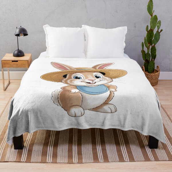 Item preview, A cute bunny rabbit with a stylish hat on. designed and sold by Joseph Hail.