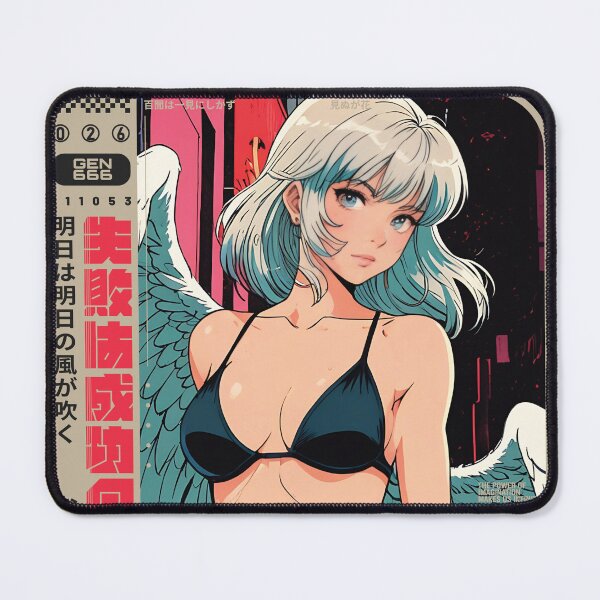 Item preview, female angel with white hair 2 designed and sold by BOZGO.
