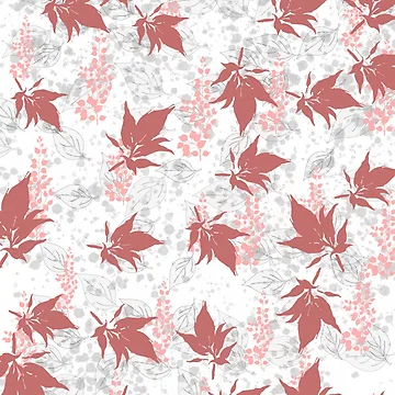 Artwork thumbnail, Pink leaf pattern by ConfuzRandomly