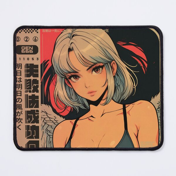 Item preview, female angel with white hair 4 designed and sold by BOZGO.