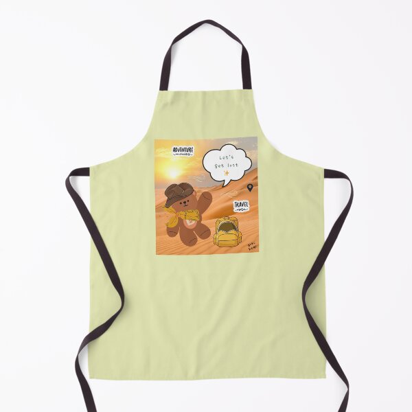 Item preview, Mono bear message – Let’s get lost (photo background, dreamy desert mood) designed and sold by mintmono-studio.