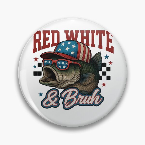 Item preview, Red white & Bruh designed and sold by Embkinshop.