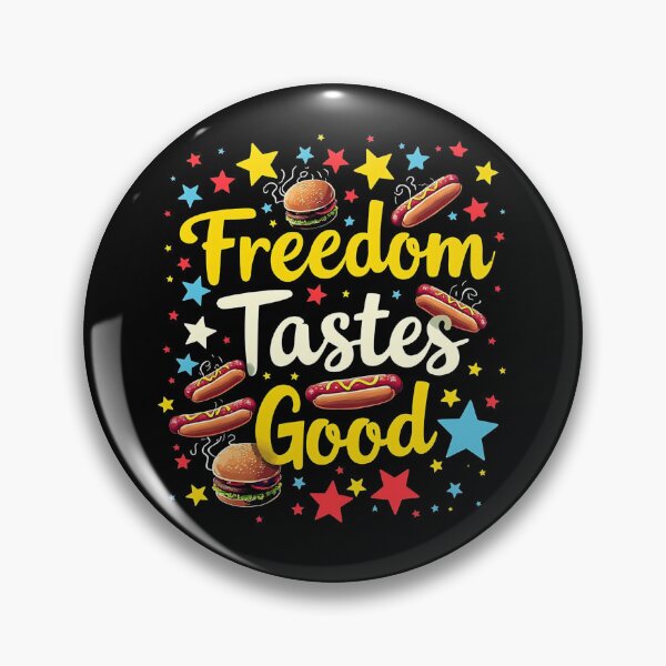 Item preview, Freedom Tastes Good T-Shirt – Funny 4th of July BBQ Patriotic Food Design designed and sold by FestivityFinds.