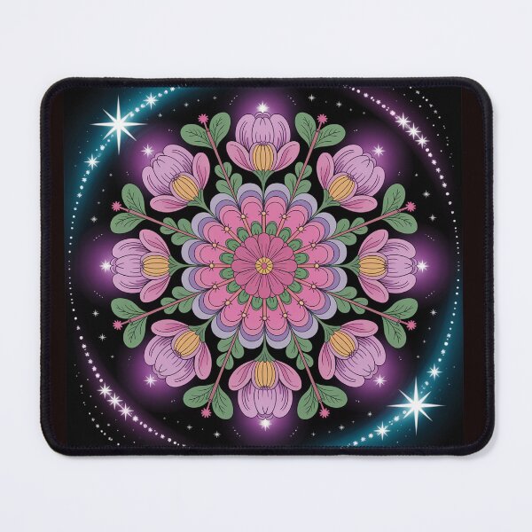 Item preview, Flower mandala in space. designed and sold by Lilashakti ⭐️ ⭐️ ⭐️ ⭐️ ⭐️.