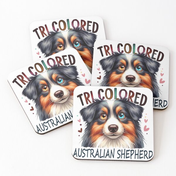 Item preview, Tri Colored Australian Shepherd, Funny Dog tri colored Australian Shepherd designed and sold by maximinano100k.