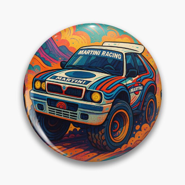 Item preview, Legendary Rally Car Racing Through Psychedelic Colorful Abstract Landscape designed and sold by RevUpDesign.
