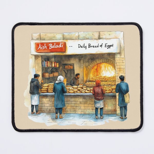 Item preview, Aish Baladi - Daily Bread of Egypt designed and sold by Myra365Art.